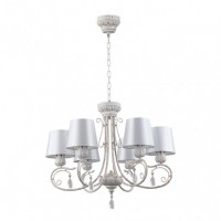 Distribuidor - Lâmpadas Diversas | Lâmpadas Clássicas | LAMPARA CLEMATIS 6XE14 BLANCO/ORO REGX68X68 CM Ref: 151456075